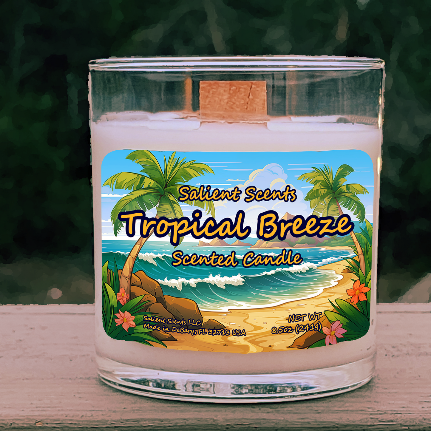 Tropical Breeze - Odor Eliminating Coconut Wax Candle