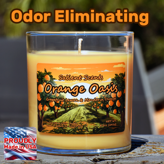 Orange Oasis - Luxe Coconut Wax Odor Eliminating Candle