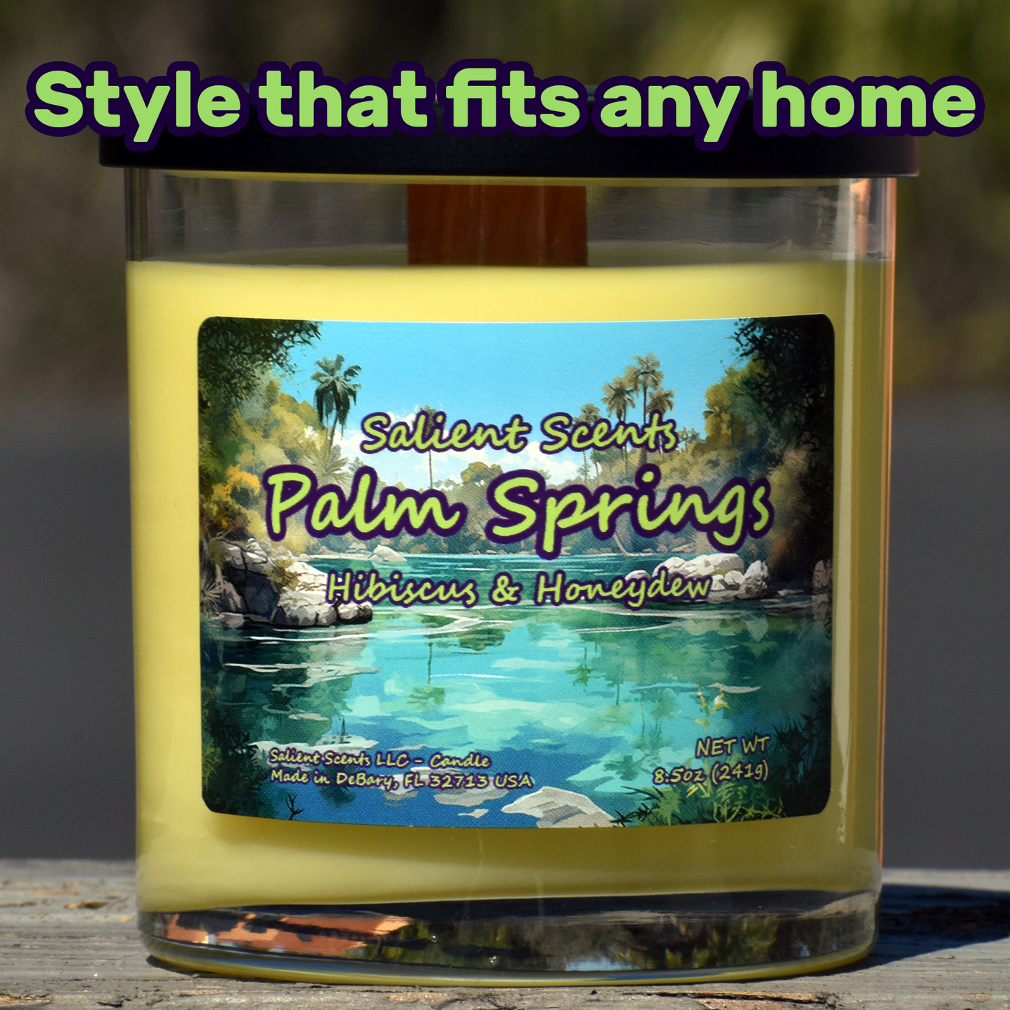 Palm Springs - Luxe Coconut Wax Odor Eliminating Candle