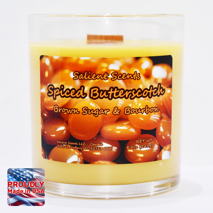 Spiced Butterscotch - Luxury Coconut Wax Odor Eliminating Candle