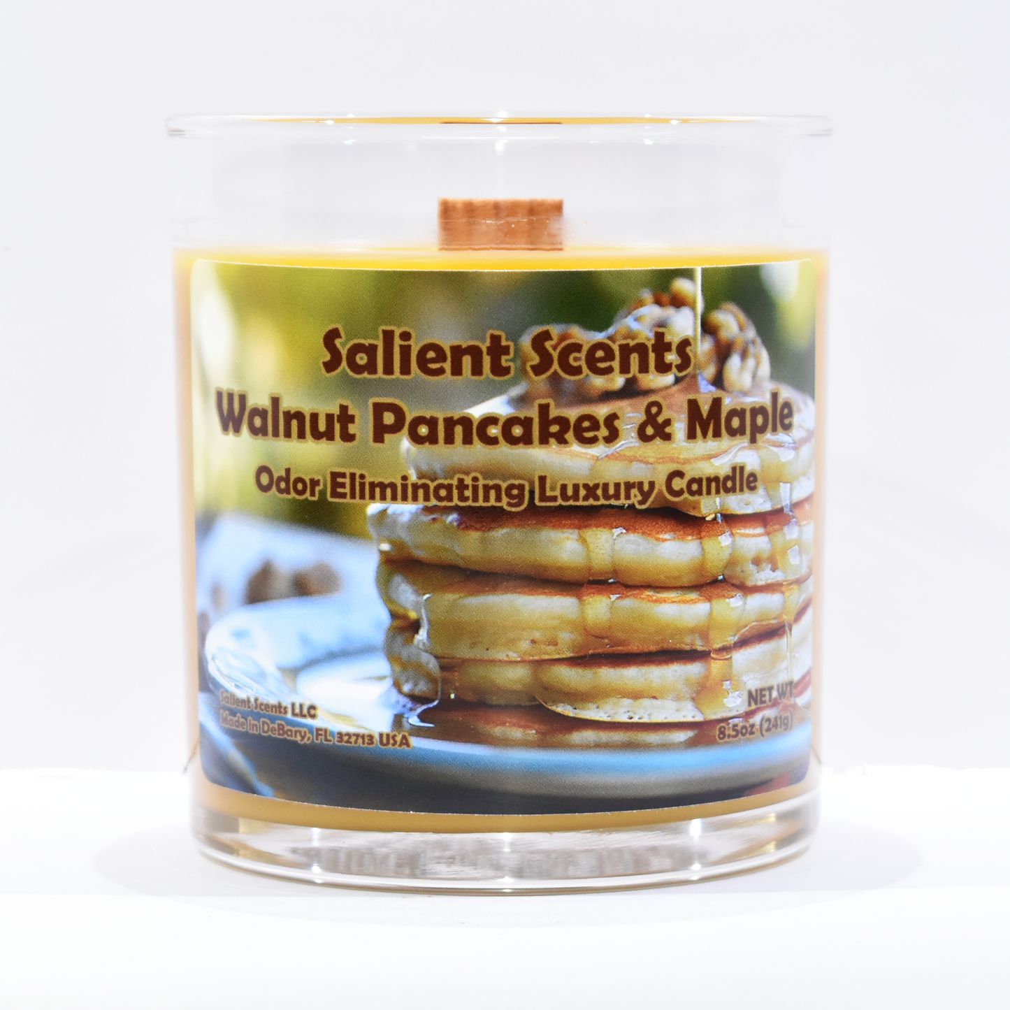 Walnut Pancakes & Maple - Luxury Coconut Wax Odor Eliminating Candle