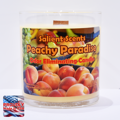 Peachy Paradise - Luxury Coconut Wax Odor Eliminating Candle