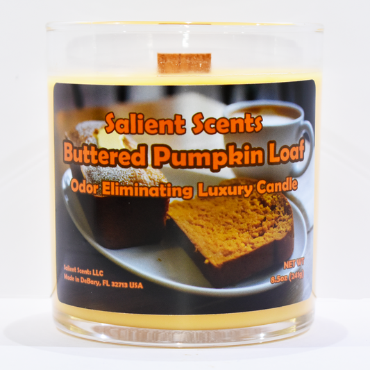 Buttered Pumpkin Loaf - Luxury Coconut Wax Odor Eliminating Candle