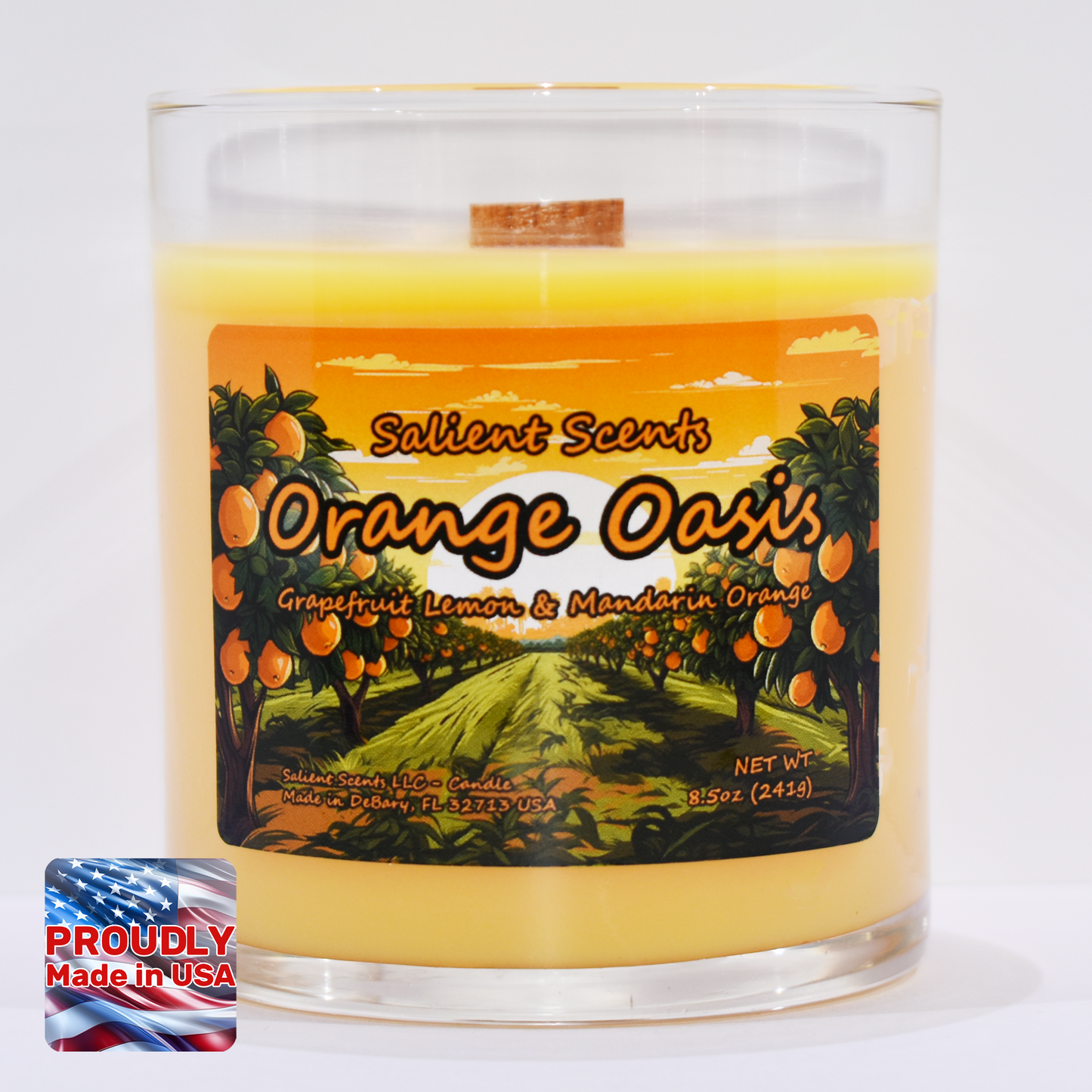 Orange Oasis - Luxury Coconut Wax Odor Eliminating Candle