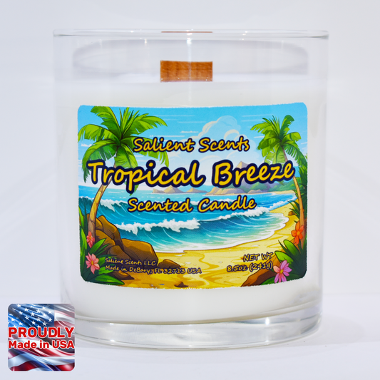 Tropical Breeze - Luxury Coconut Wax Odor Eliminating Candle