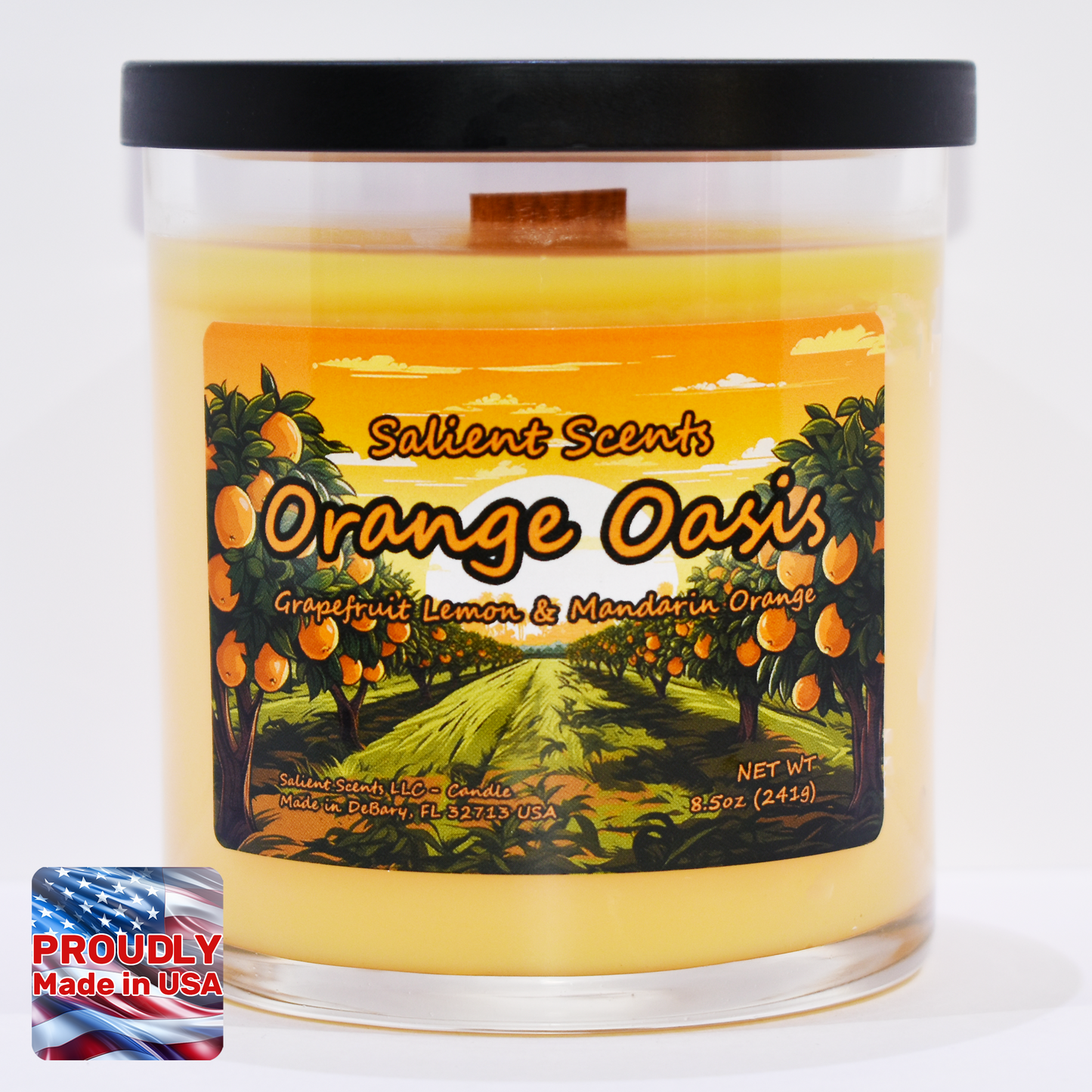 Orange Oasis - Luxury Coconut Wax Odor Eliminating Candle