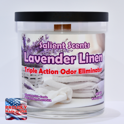 Lavender Linen - Luxury Coconut Wax Odor Eliminating Candle