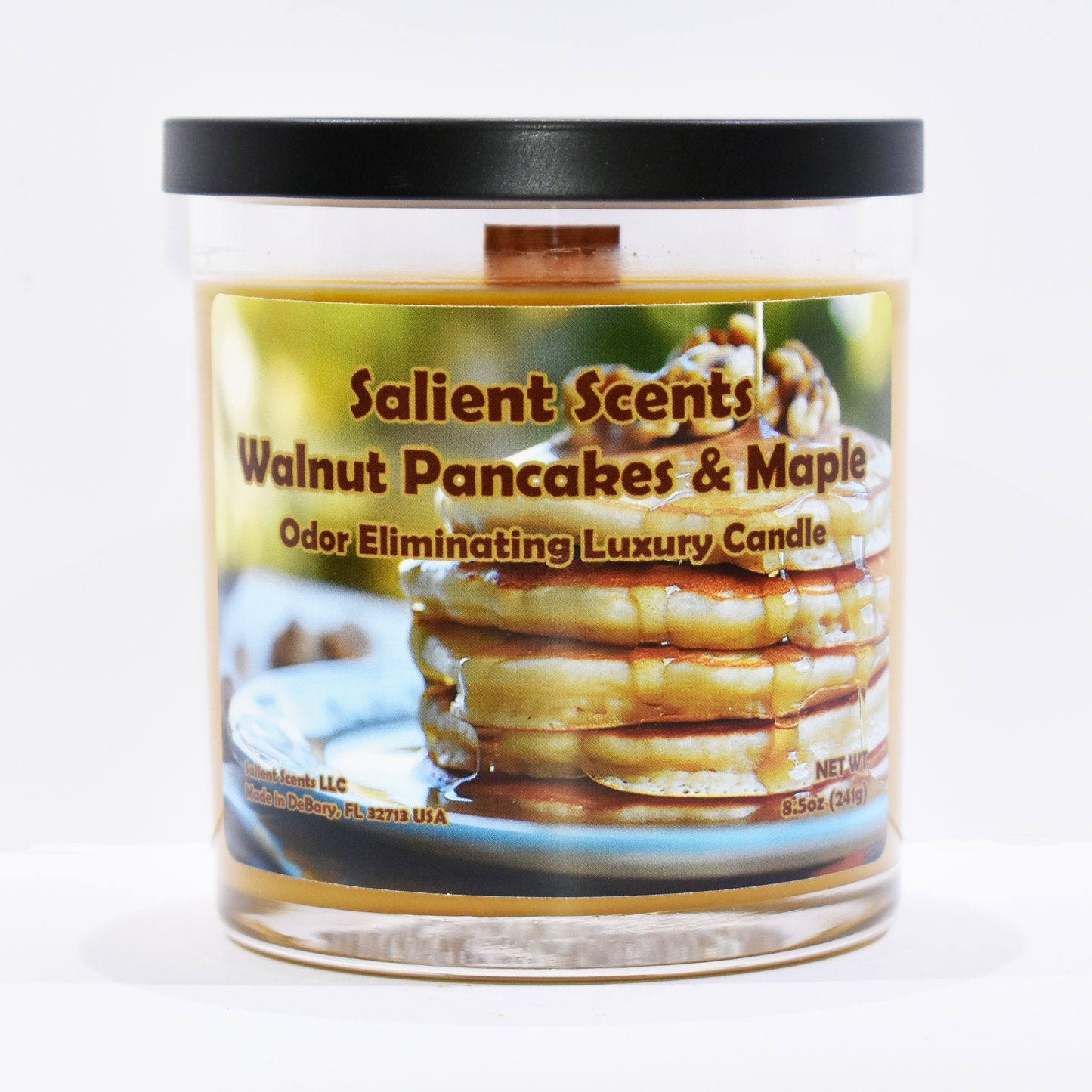 Walnut Pancakes & Maple - Luxury Coconut Wax Odor Eliminating Candle