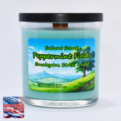 Peppermint Fields - Luxury Coconut Wax Odor Eliminating Candle