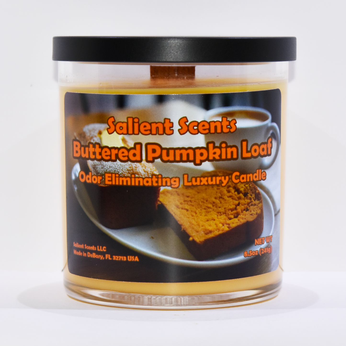 Buttered Pumpkin Loaf - Luxury Coconut Wax Odor Eliminating Candle