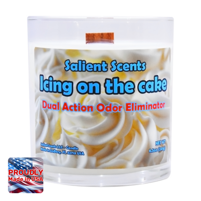 Icing on the Cake - Luxury Vanilla Coconut Wax Odor Eliminating Candle