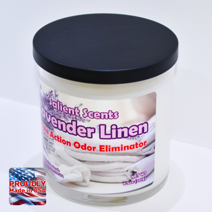 Lavender Linen - Luxury Coconut Wax Odor Eliminating Candle