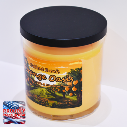 Orange Oasis - Luxury Coconut Wax Odor Eliminating Candle