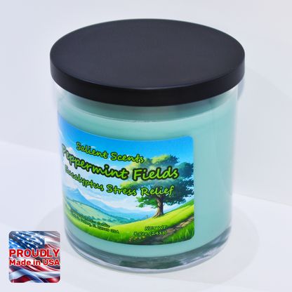 Peppermint Fields - Luxury Coconut Wax Odor Eliminating Candle