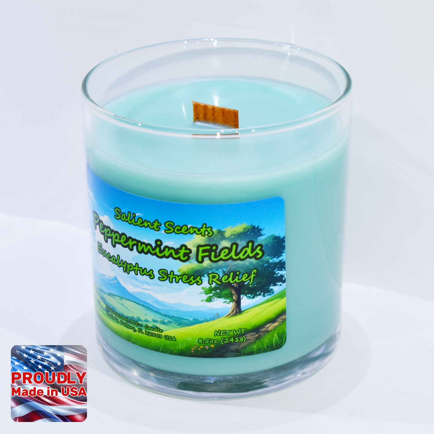 Peppermint Fields - Luxury Coconut Wax Odor Eliminating Candle