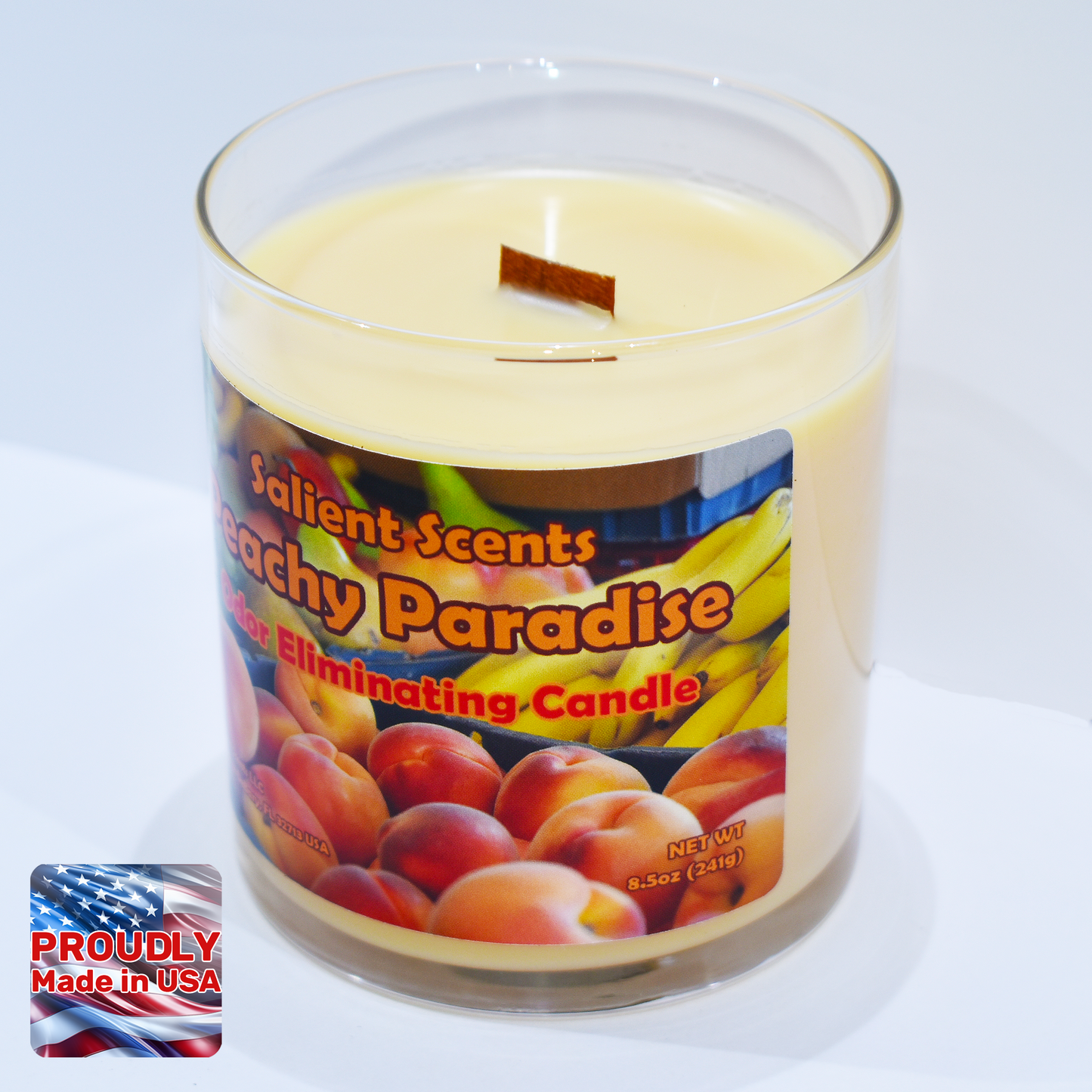 Peachy Paradise - Luxury Coconut Wax Odor Eliminating Candle