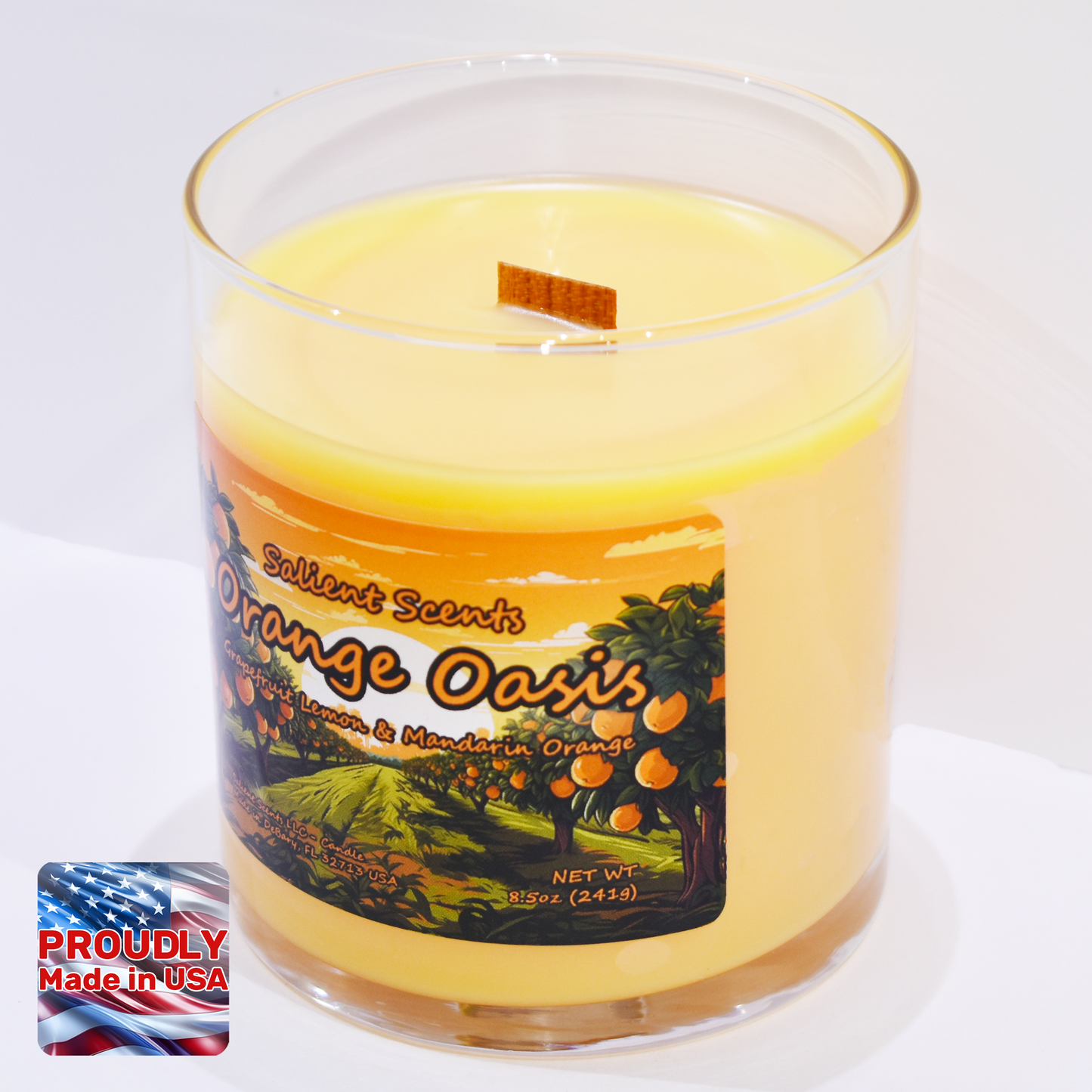 Orange Oasis - Luxury Coconut Wax Odor Eliminating Candle