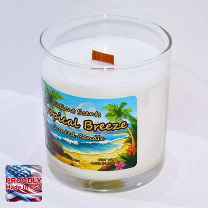 Tropical Breeze - Luxury Coconut Wax Odor Eliminating Candle